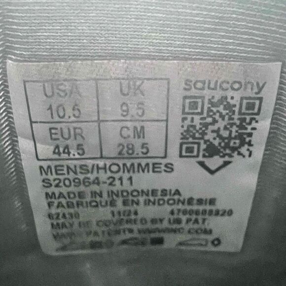 Men's Saucony Triumph 22 Flint/Black Size 10.5 Like New - Picture 8 of 8